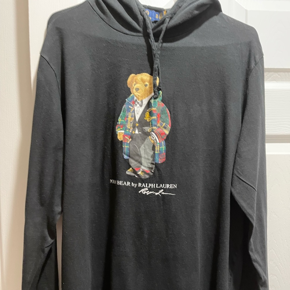 Men’s X-LARGE Polo Bear Jersey Hooded T-Shirt